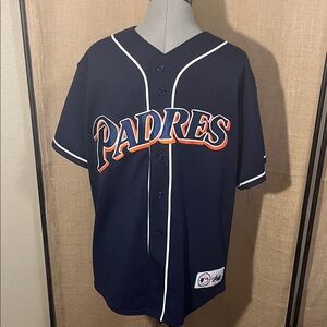 Majestic Navy Blue Padres Jersey